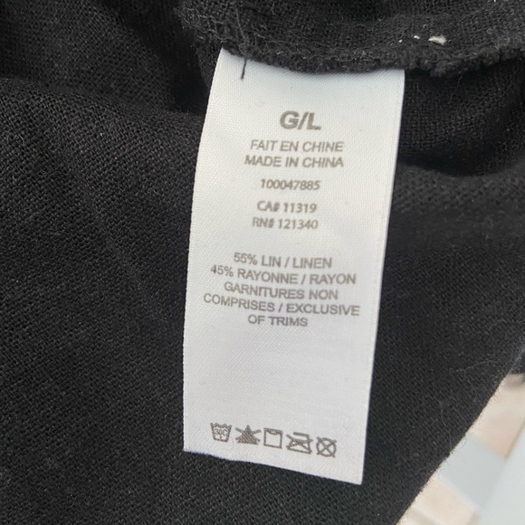 Dynamite Black Linen Mini Skirt - Picture 6 of 7